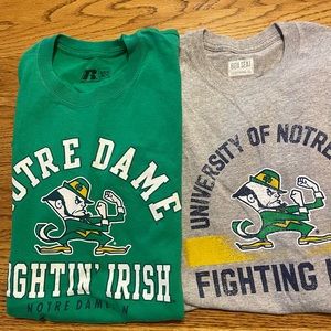 Men’s small Notre Dame shirts
